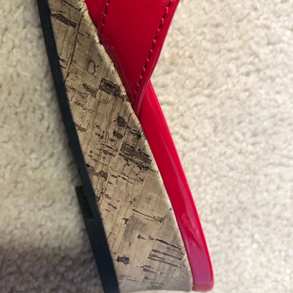 Red Patent Sandals; - Picture 4 of 7